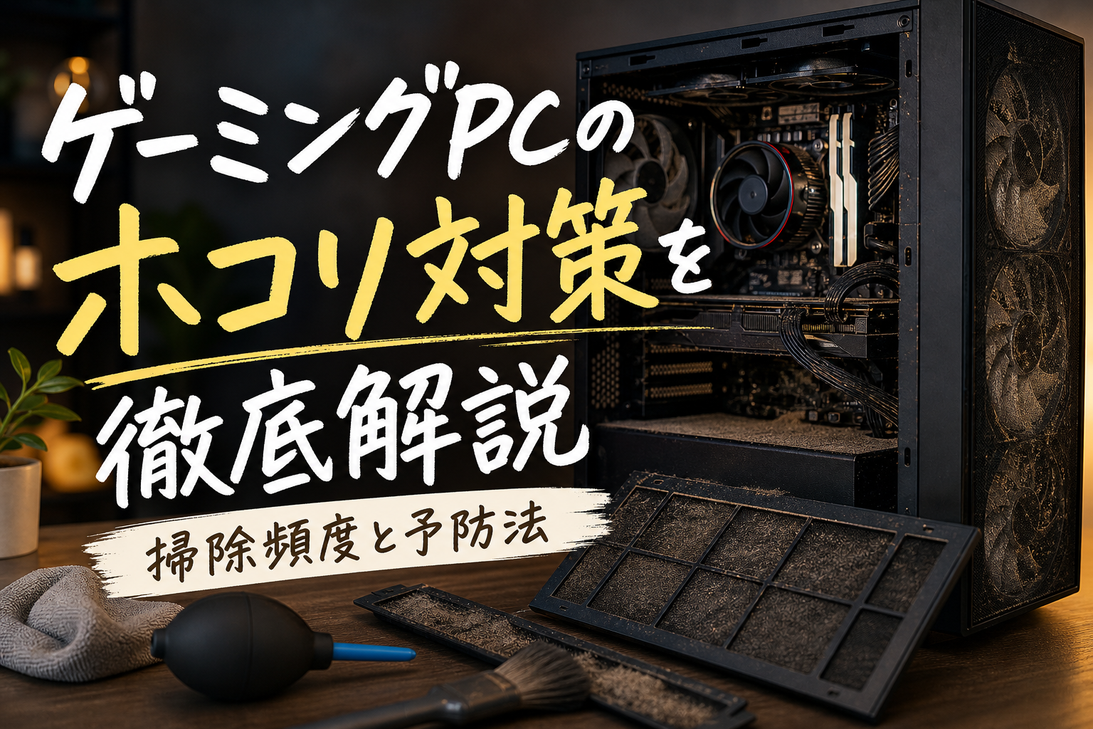 ゲーミングpcのホコリ対策を徹底解説|掃除頻度と予防法
