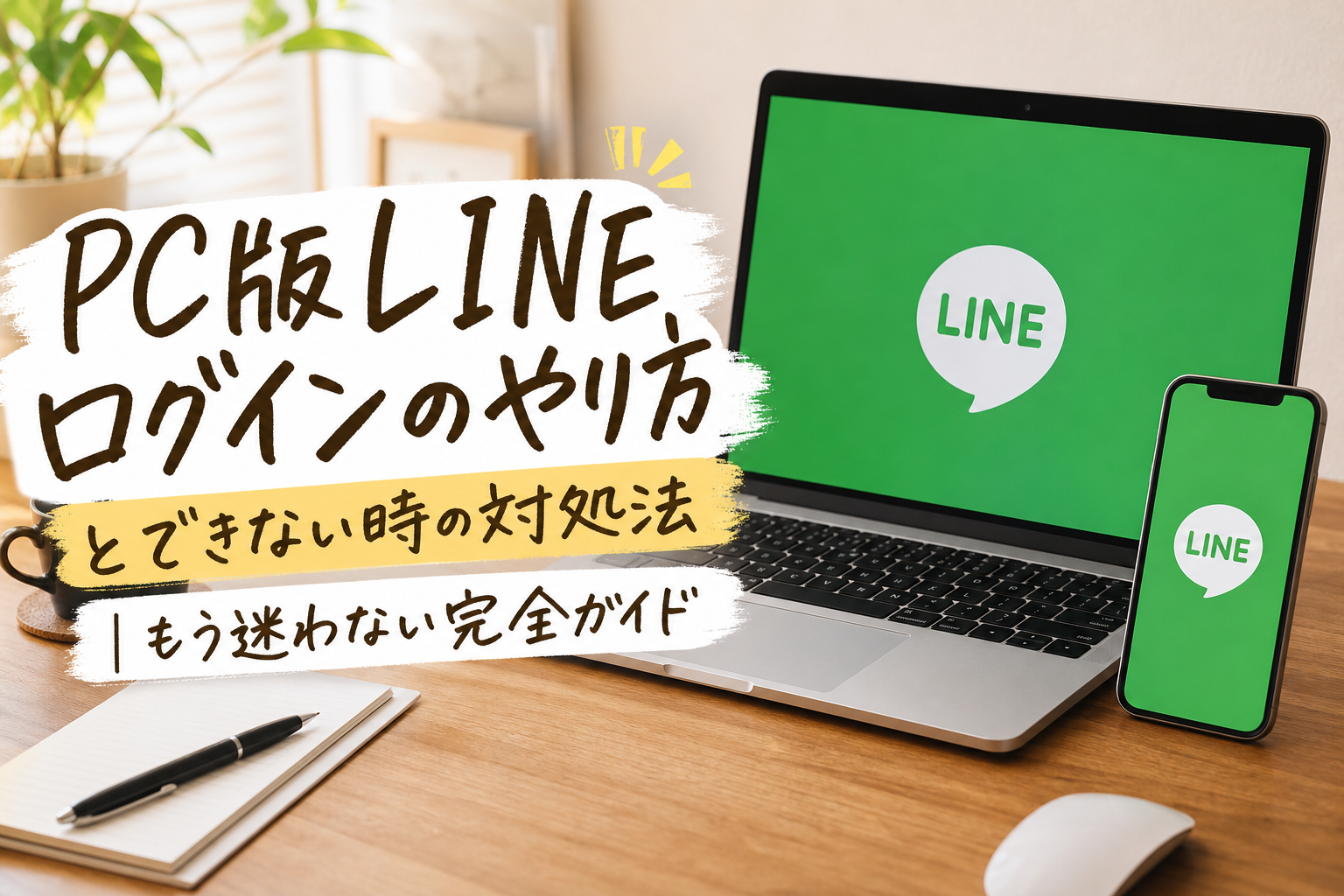 PC版LINEログインのやり方とできない時の対処法|もう迷わない完全ガイド