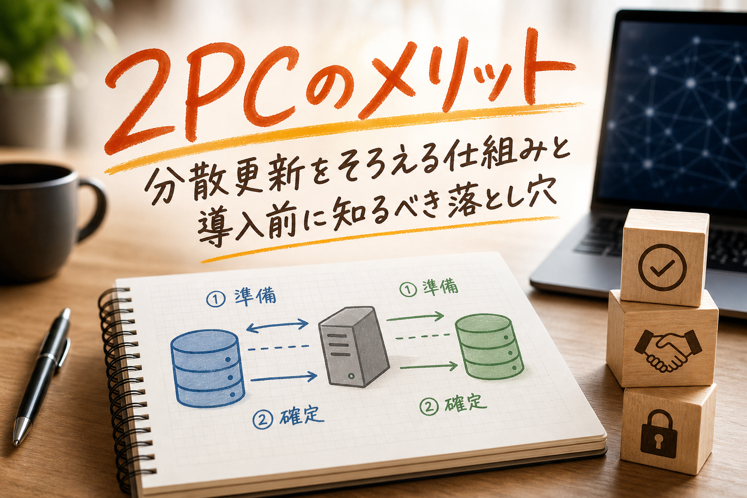 2PCのメリット|分散更新をそろえる仕組みと導入前に知るべき落とし穴