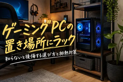 ゲーミングPCの置き場所にラック｜知らないと後悔する選び方と排熱対策