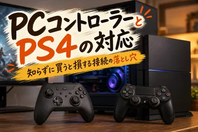 PCコントローラーとPS4の対応｜知らずに買うと損する接続の落とし穴