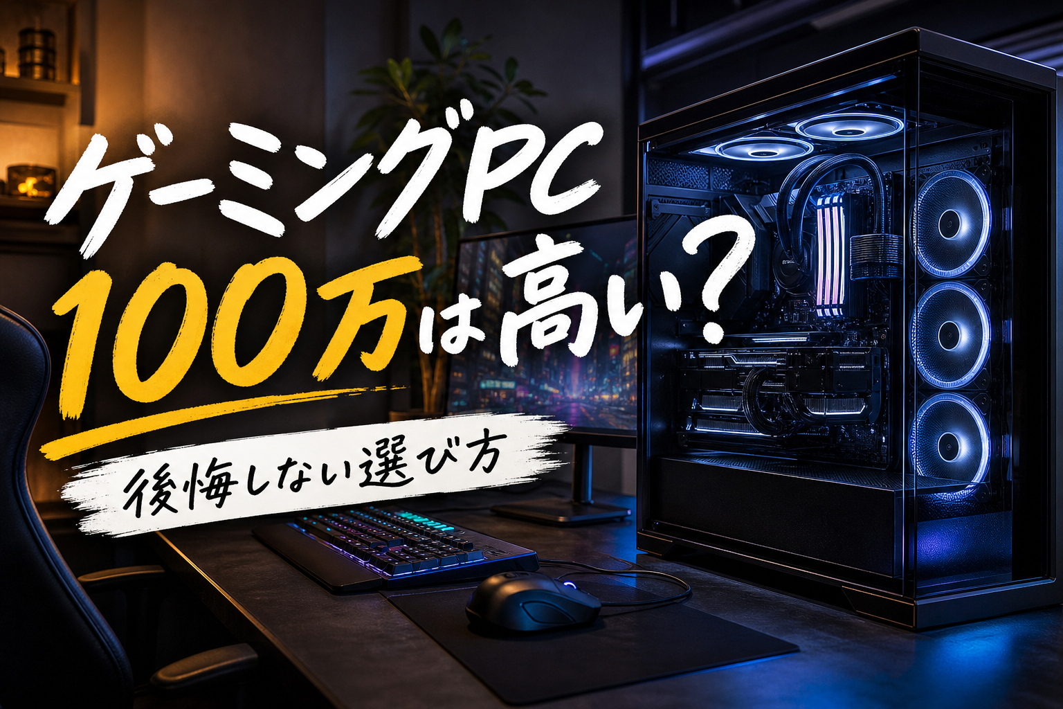 100万円のゲーミングPCが必要か判断するための構成と選び方