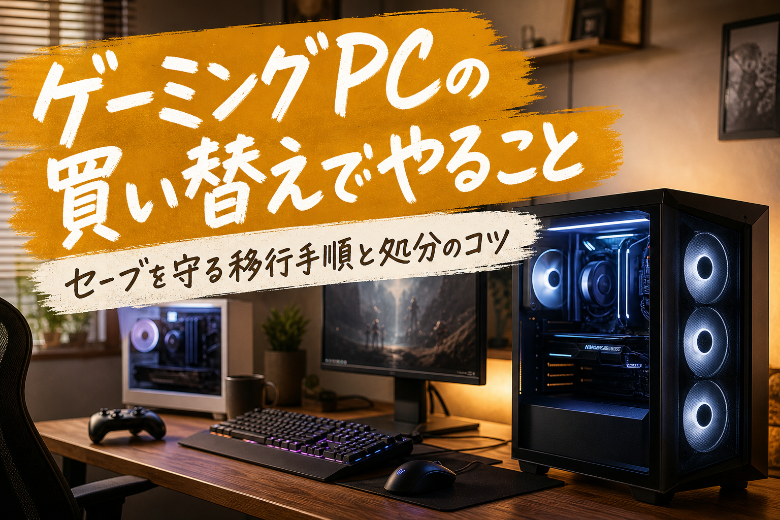 ゲーミングPCの買い替えでやること|セーブを守る移行手順と処分のコツ