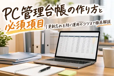 PC管理台帳の作り方と必須項目｜更新忘れを防ぐ運用のコツまで徹底解説