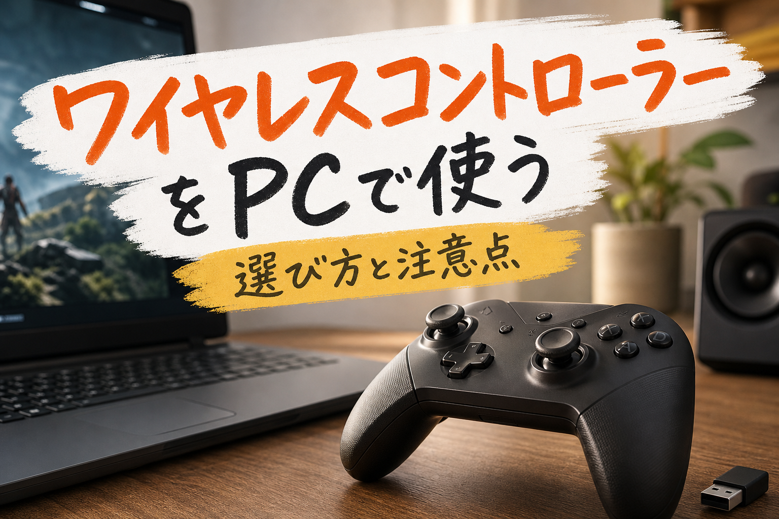 ワイヤレスコントローラーをPCで使う選び方と注意点