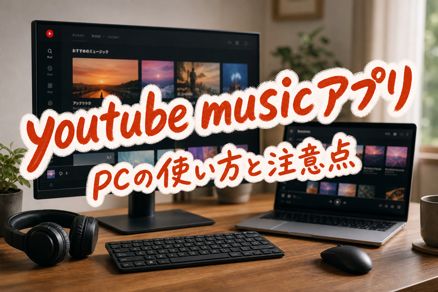 youtube musicアプリ pcの使い方と注意点