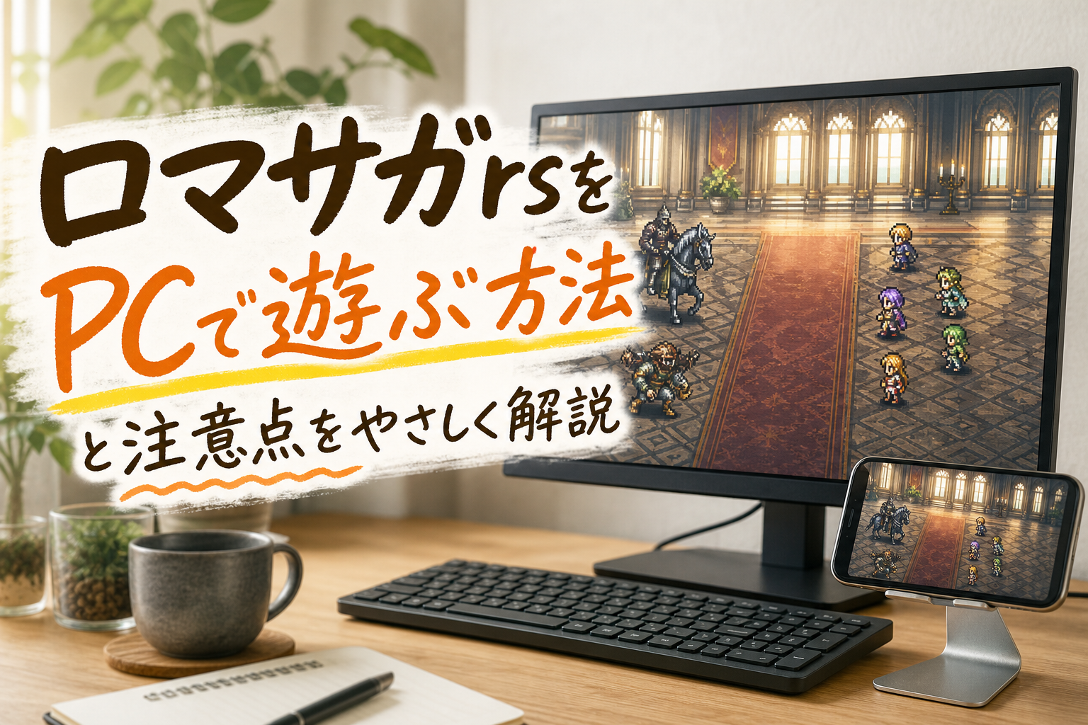 ロマサガrsをPCで遊ぶ方法と注意点をやさしく解説