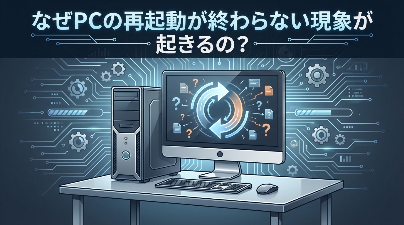 なぜPCの再起動が終わらない現象が起きるの?
