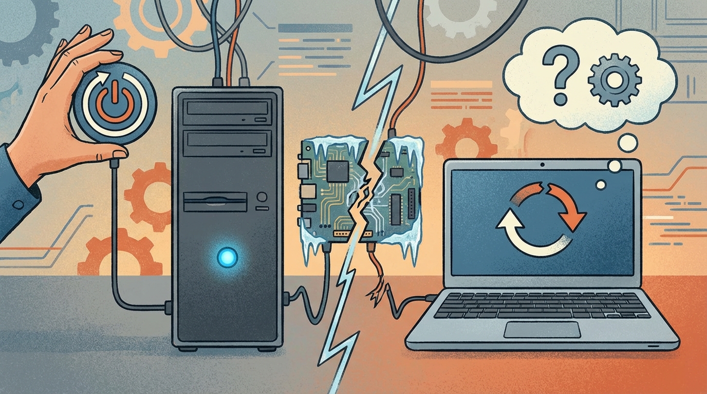 なぜパソコンはフリーズしたり、勝手に再起動したりするのでしょうか？