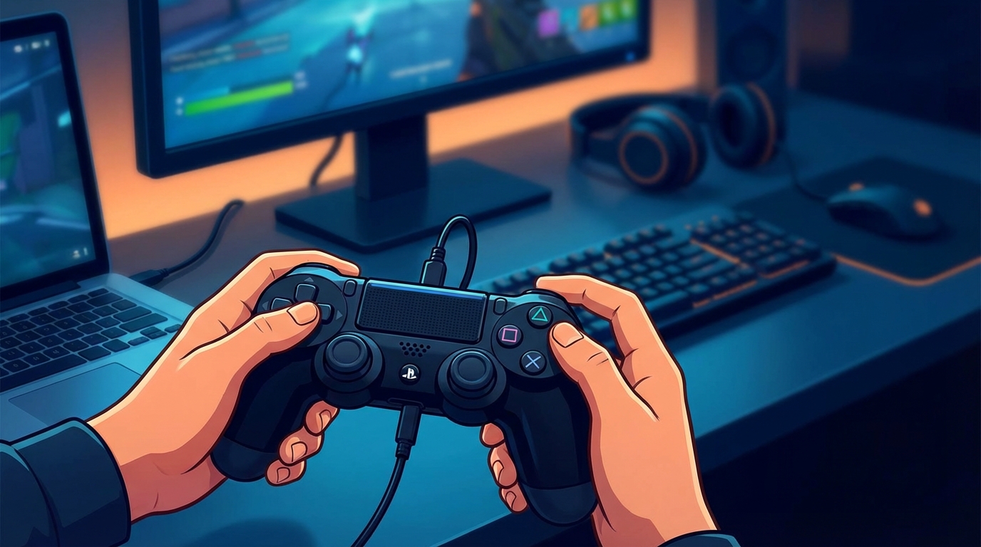 PS4コントローラーはPCでもバッチリ使えます