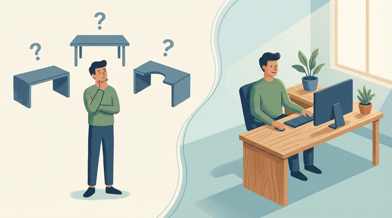 快適な作業環境は用途に合ったサイズと機能で決まる