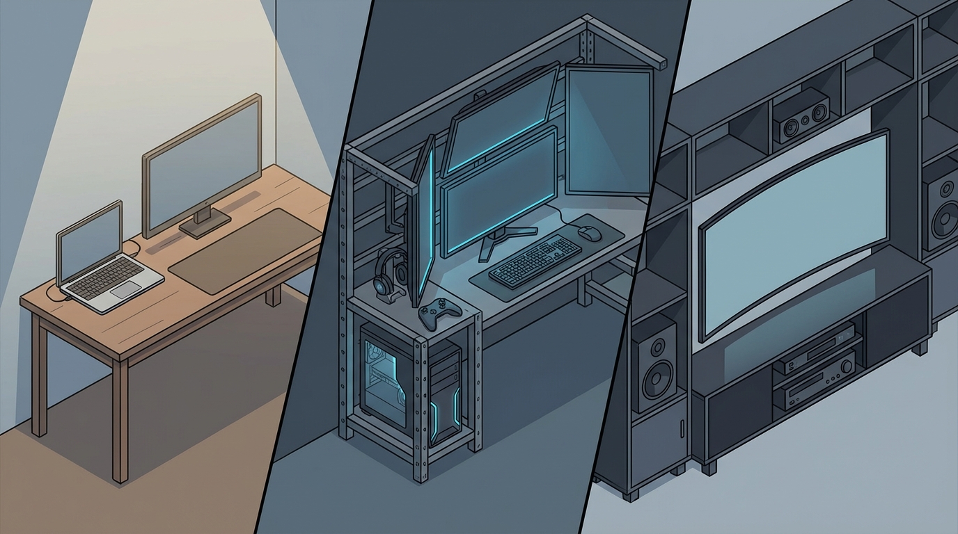 用途に合わせたPCラック選びが正解です