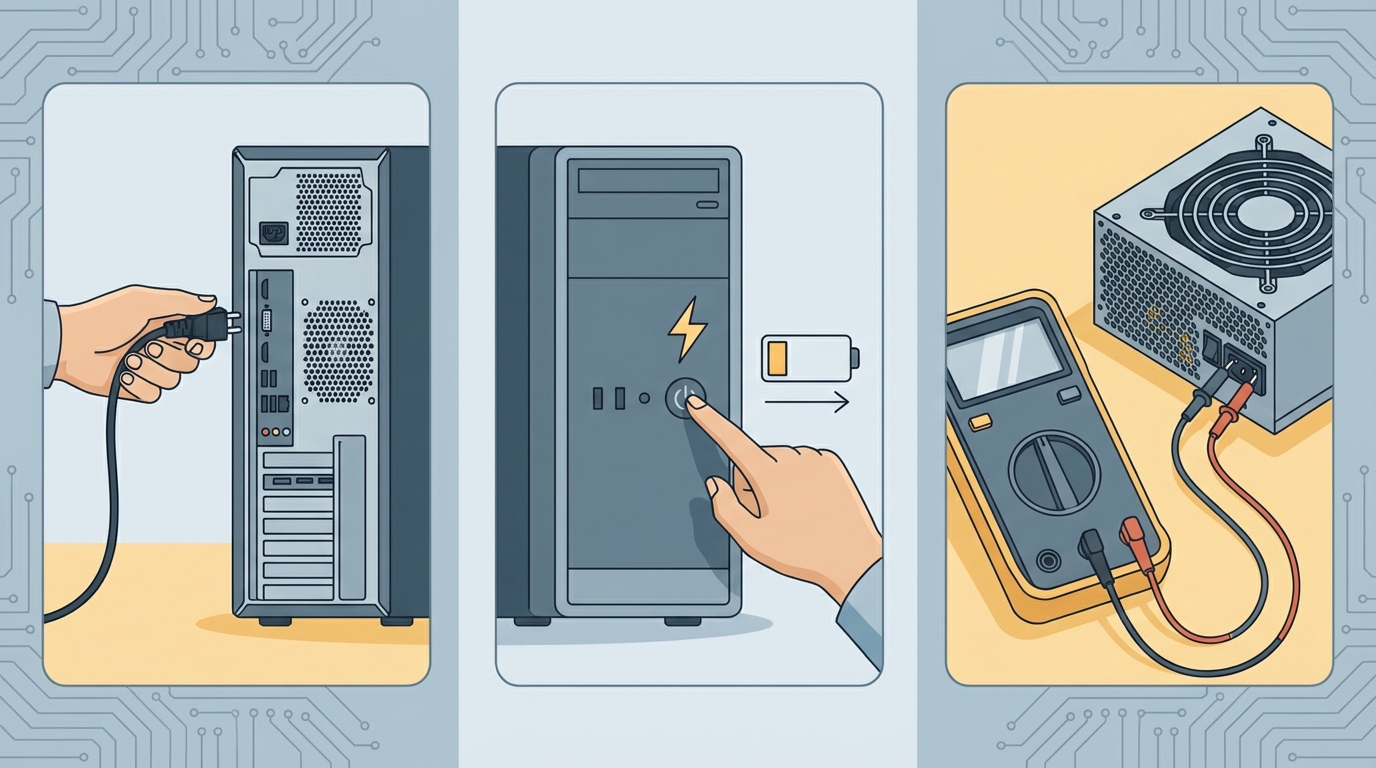 まずはケーブルと放電を試し、ダメならテスターで診断しましょう