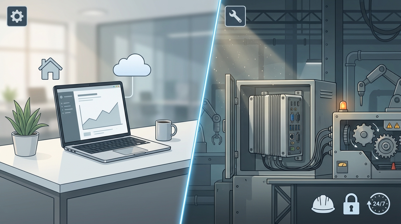 なぜ普通のパソコンではなく産業用PCが選ばれるのでしょうか?