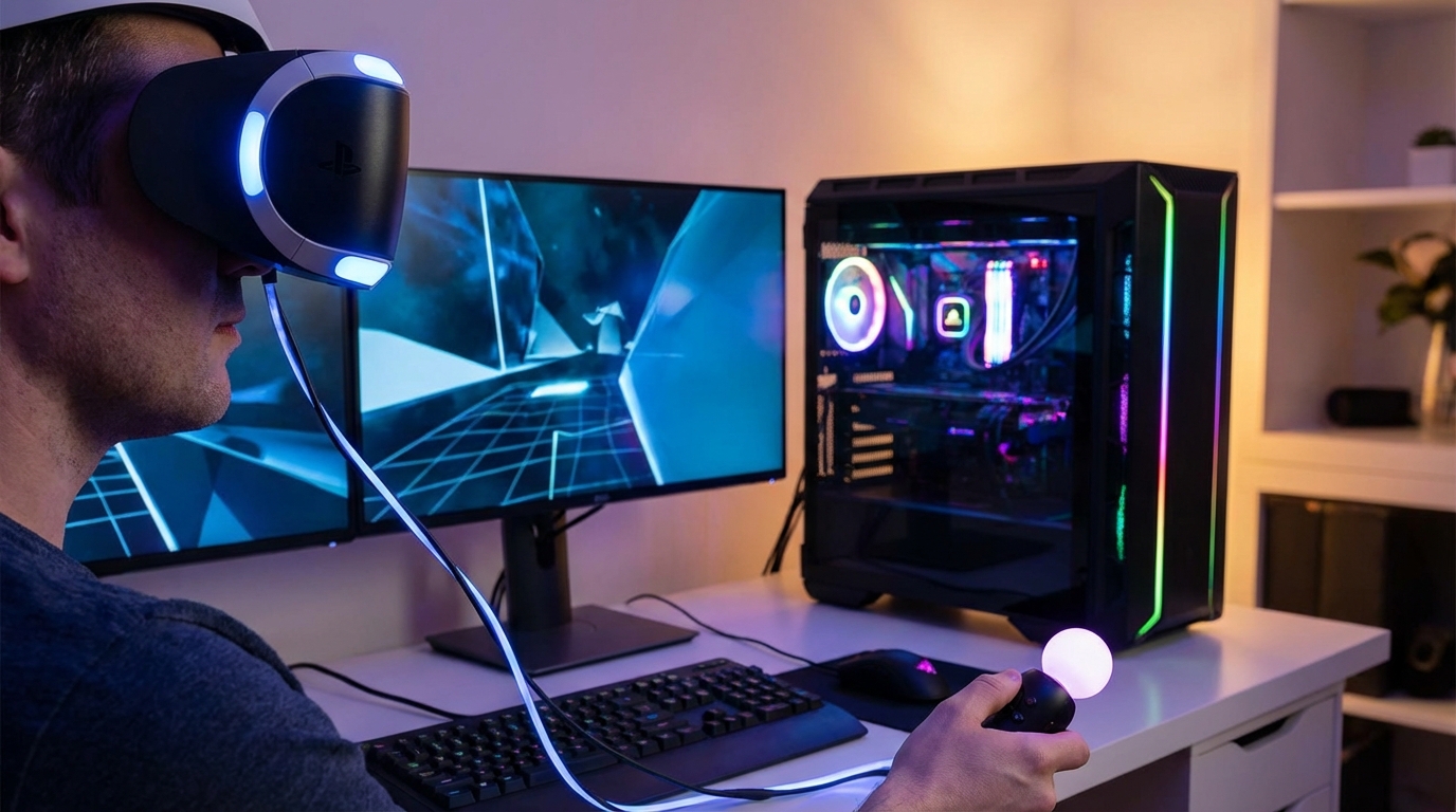 psvr pc接続ならSteamのVRゲームが遊べるようになります