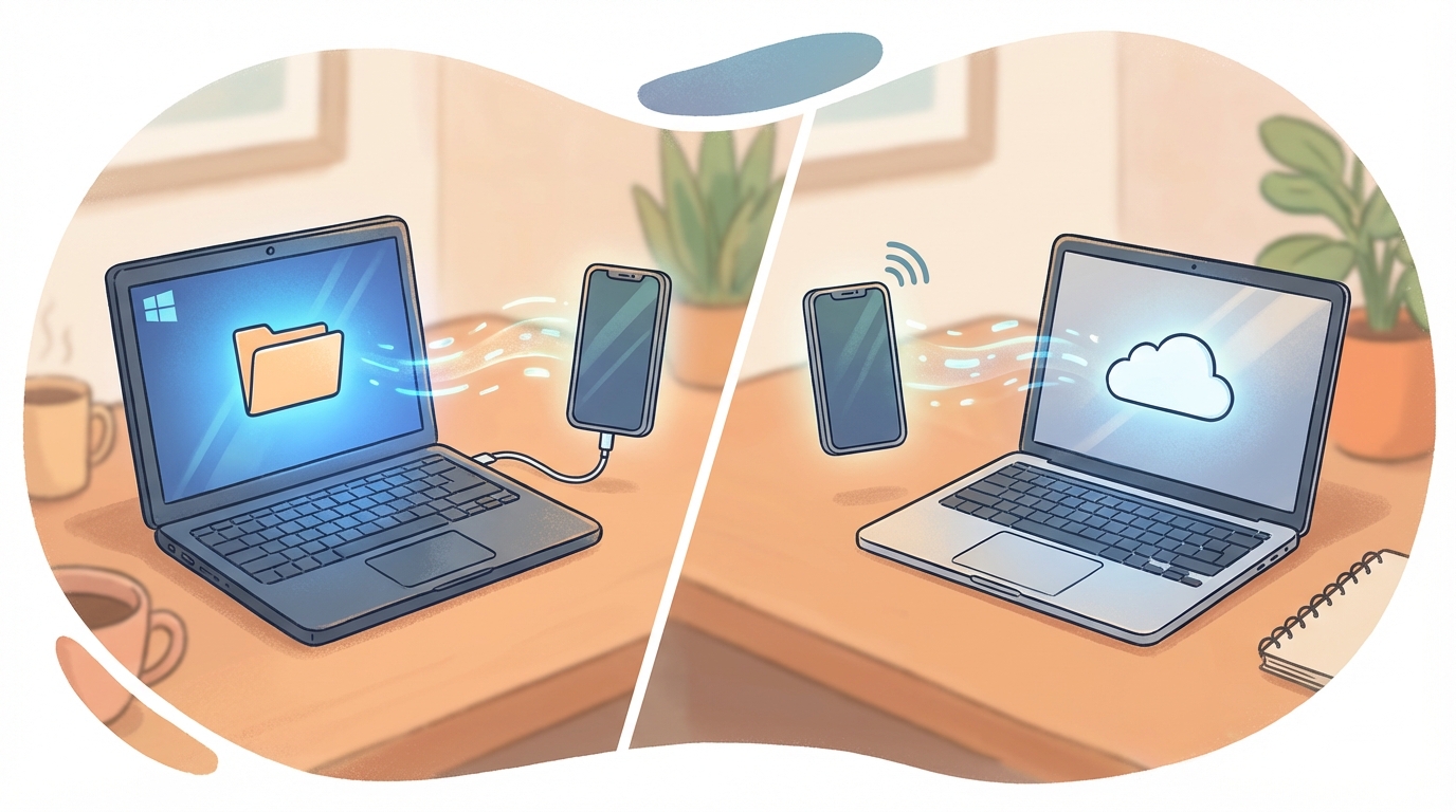 WindowsとMacそれぞれの具体的なデータ転送手順