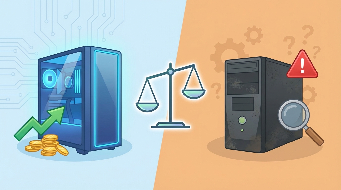 中古ゲーミングPCは価格重視ならアリですが注意も必要です