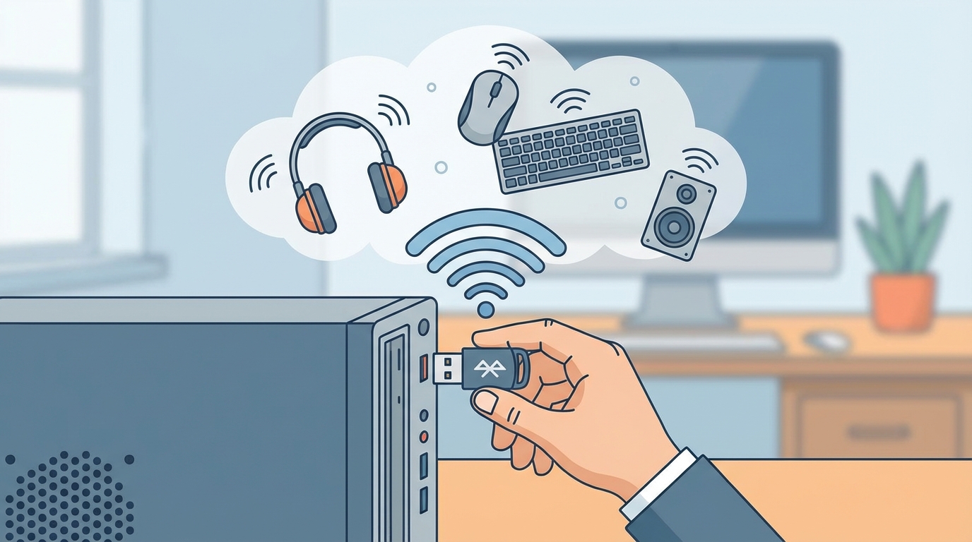 なぜPCのBluetoothを後付けするだけでワイヤレス環境が作れるの?