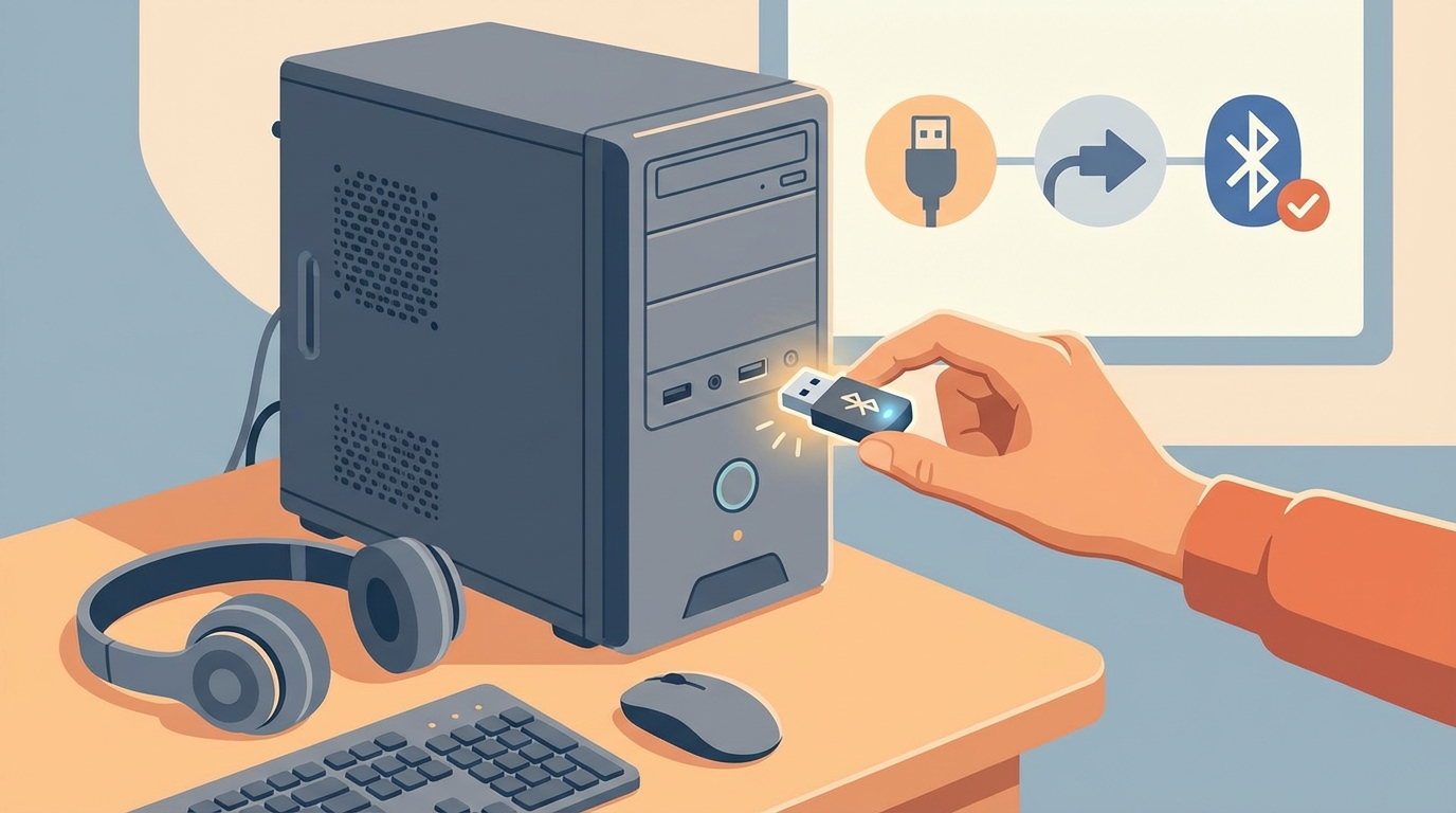 PCのBluetooth後付けは具体的にどうやって導入するの?3つのステップ