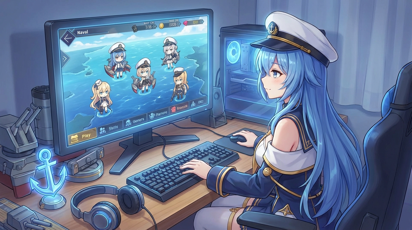 アズールレーンをpcで楽しむための具体的な手順と魅力