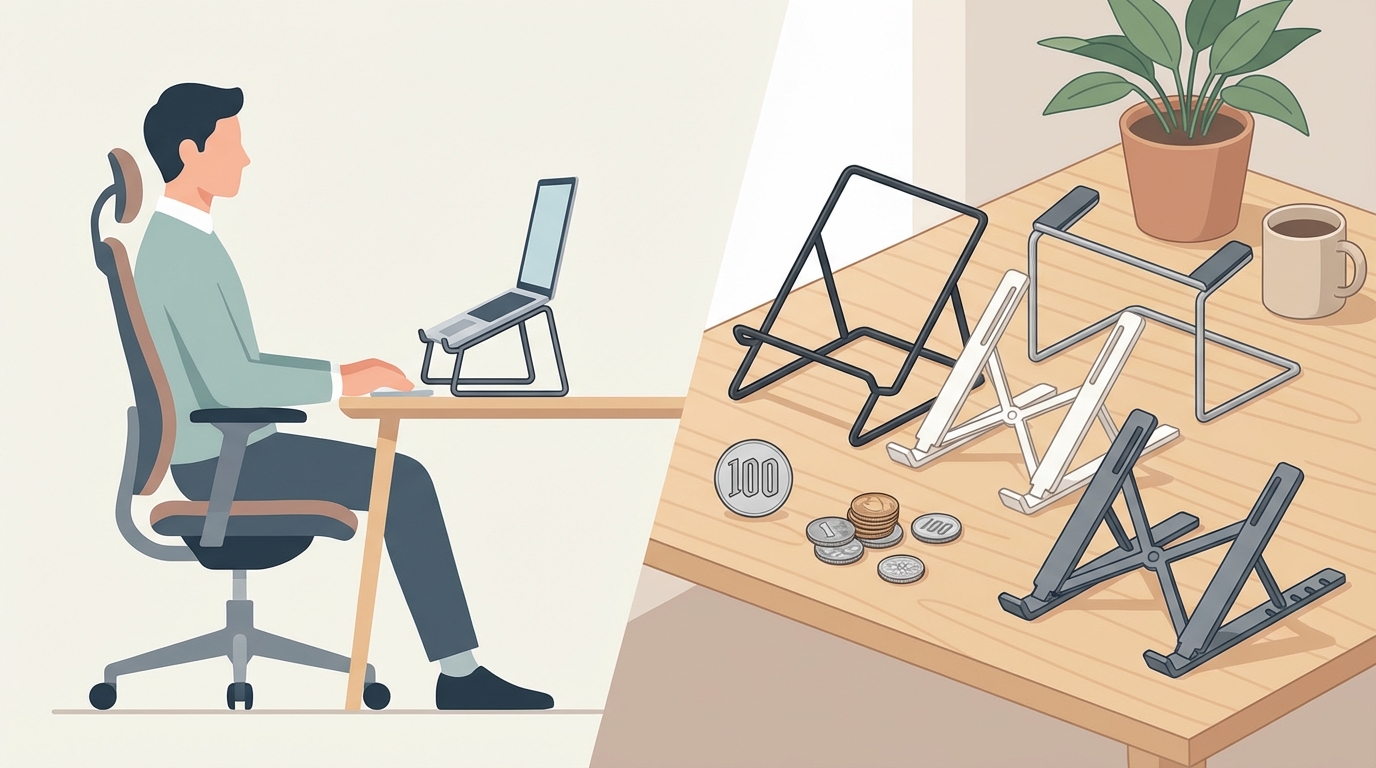 100均のPCスタンドはコスパ最強の優秀アイテムです