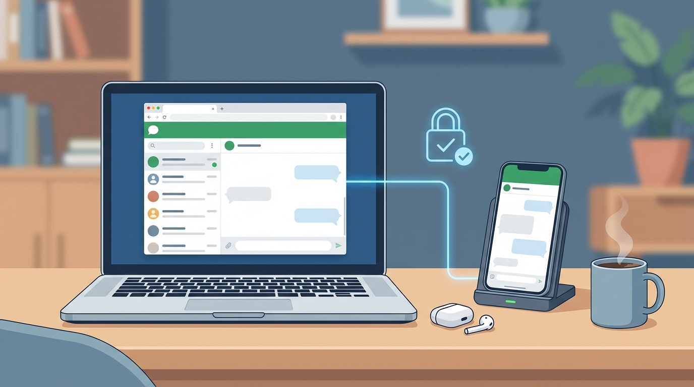 パソコンでもスマホと同じように安全で快適にメッセージのやり取りができる