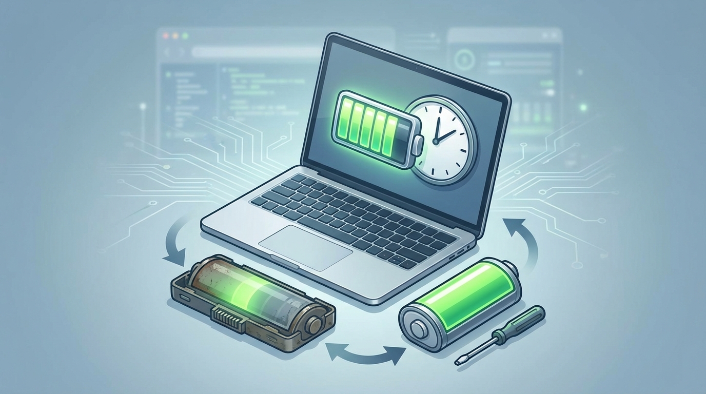 パソコンのバッテリーは消耗品!正しいケアと適切な交換が大切です