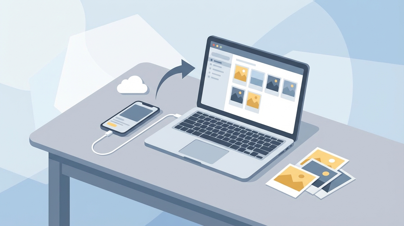 パソコンへ写真を移す4つの具体的な手順