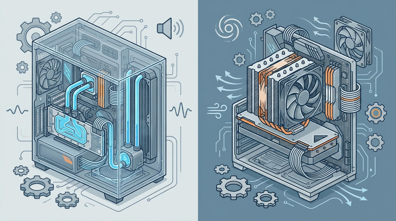水冷pcとは冷却液を使ってパソコンを静かに冷やすシステムのことです