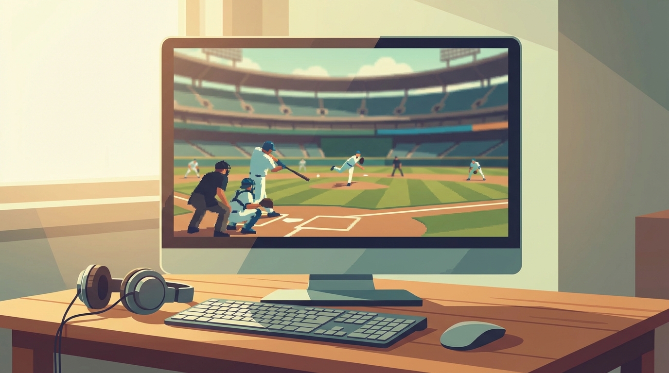 PCでお金をかけずに本格的な野球ゲームを楽しめます