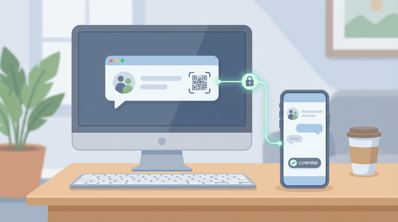 ラインのpcログインはスマホとの連携が基本です