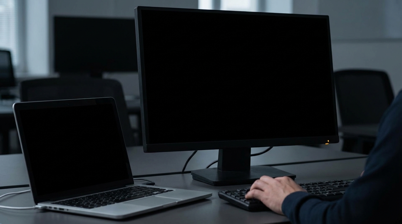 画面が真っ暗でも慌てないで!自力で解決できる可能性が高いんです