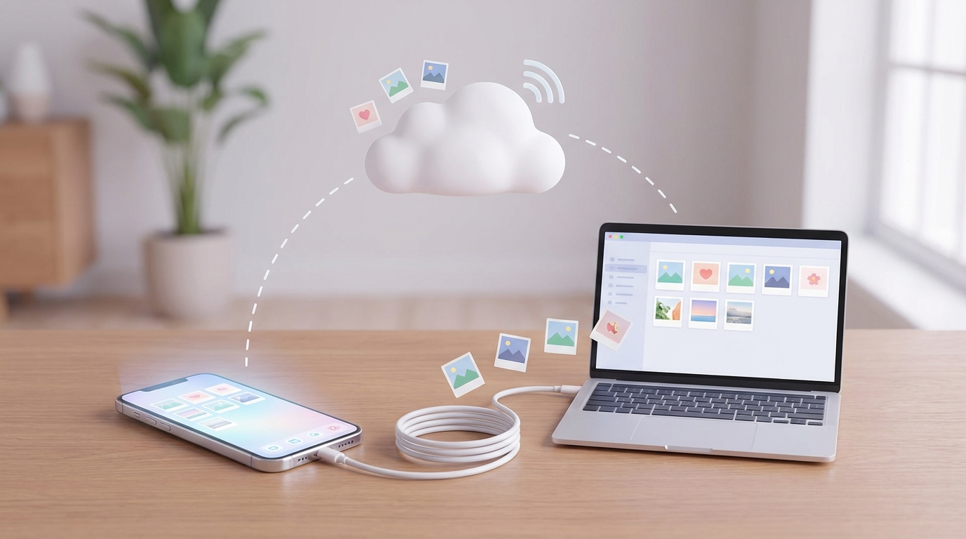 iPhoneの写真をPCに転送するならケーブル接続かクラウドがおすすめ