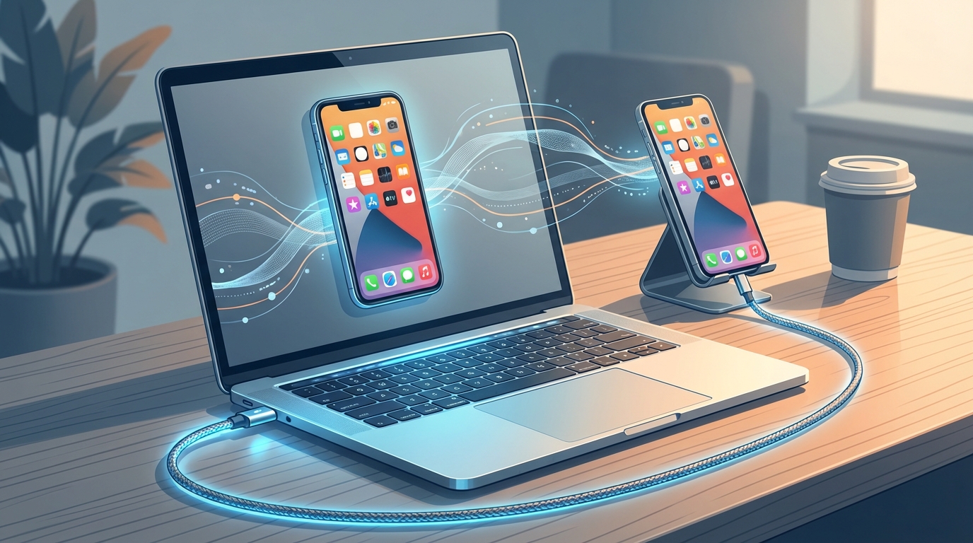 なぜiPhoneの画面ミラーリングをPCに有線でするのがおすすめなの?