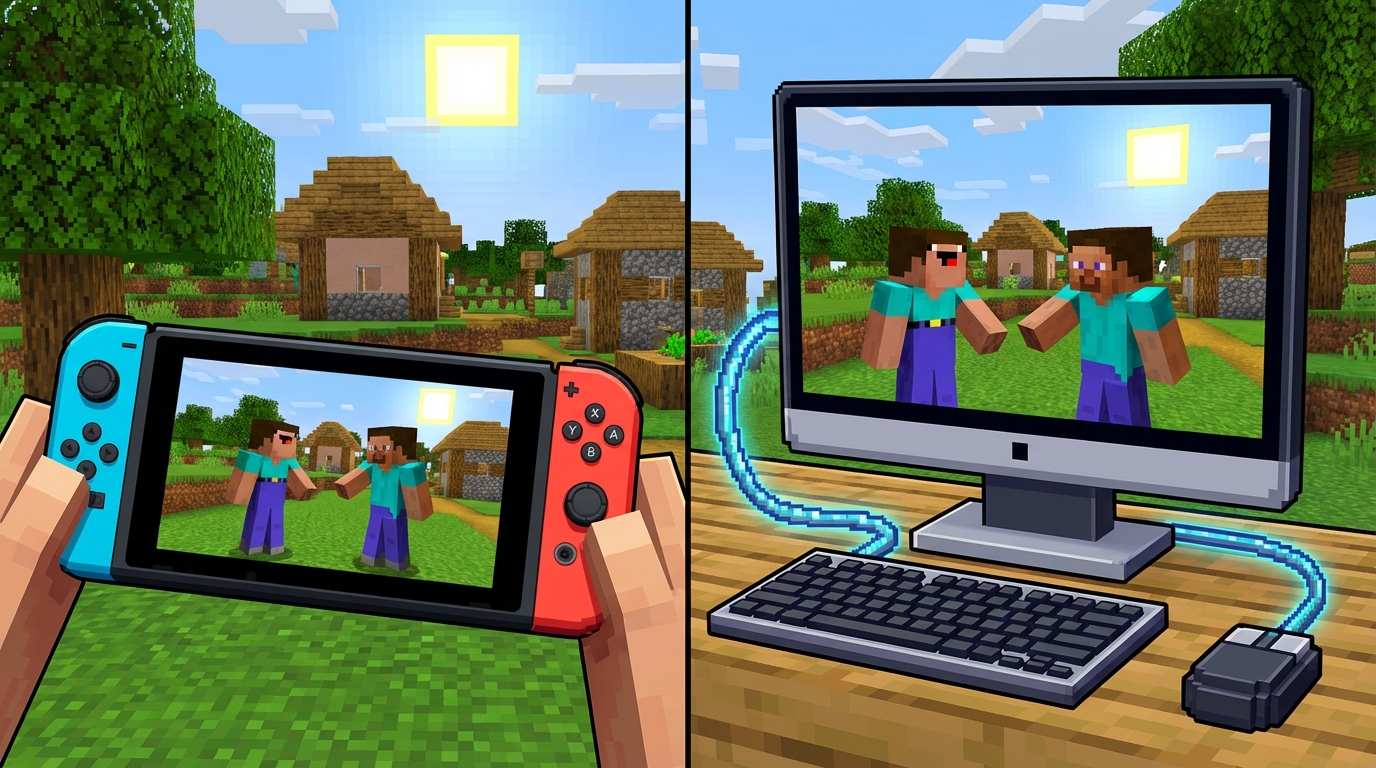 スイッチとPCでマイクラを一緒にプレイするための必須条件