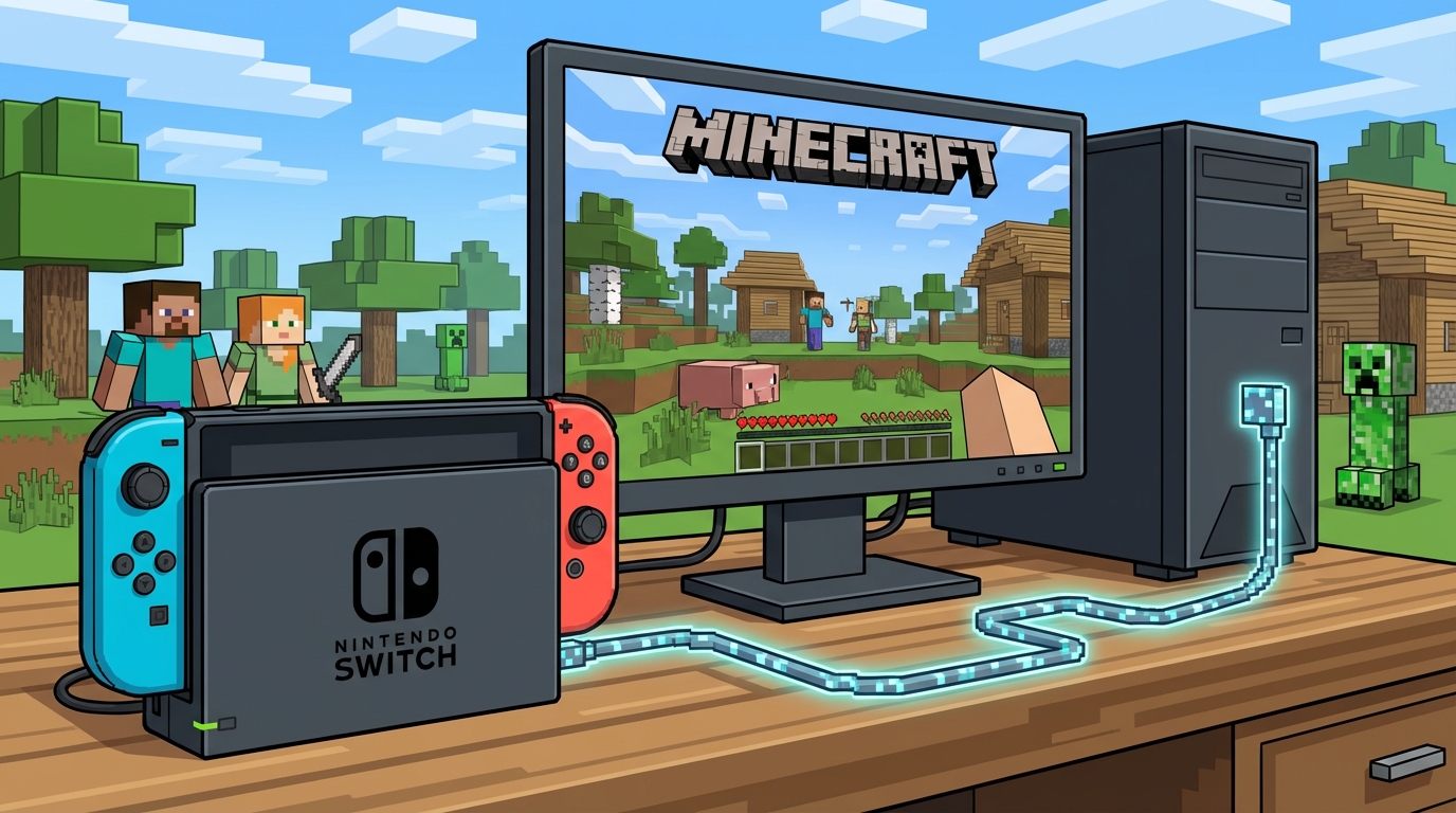 スイッチとPCで一緒に遊ぶための具体的な手順