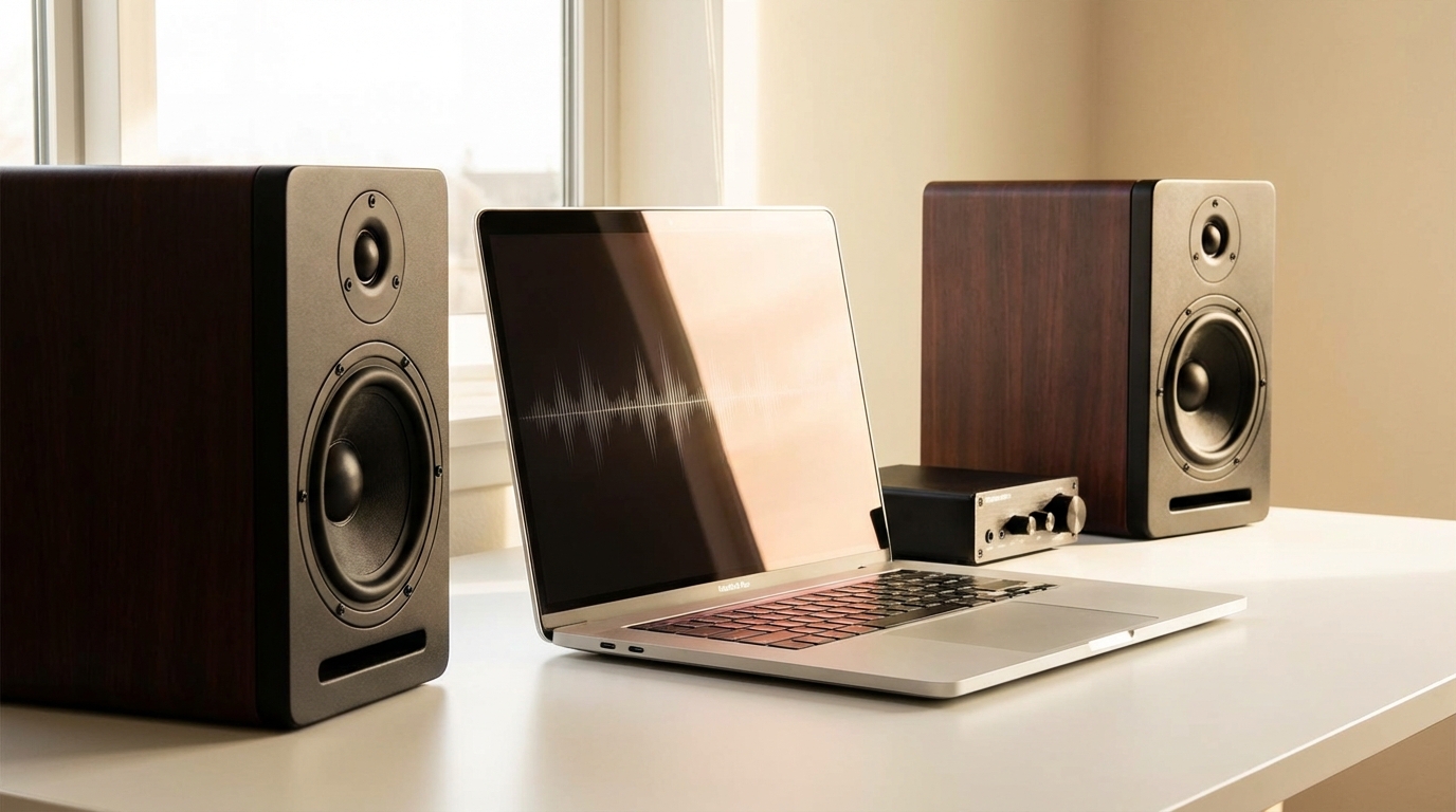 パソコンの音を劇的に良くするならアクティブスピーカーがぴったりです