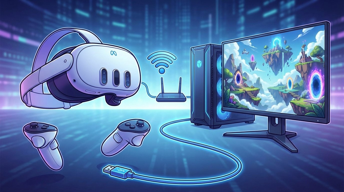 meta quest 3のpc接続は高画質VRへの扉を開く魔法の機能です