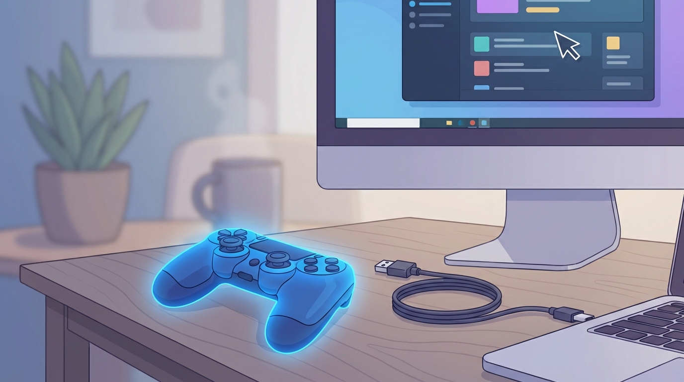 ps4のコントローラーはpcで簡単に使えるんです！