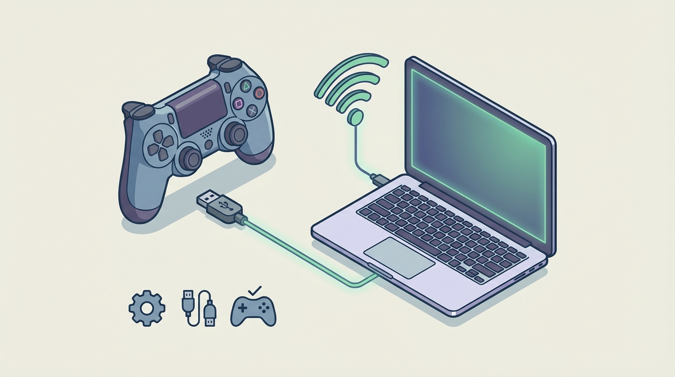 ps4のコントローラーをpcに接続する具体的な3つの手順