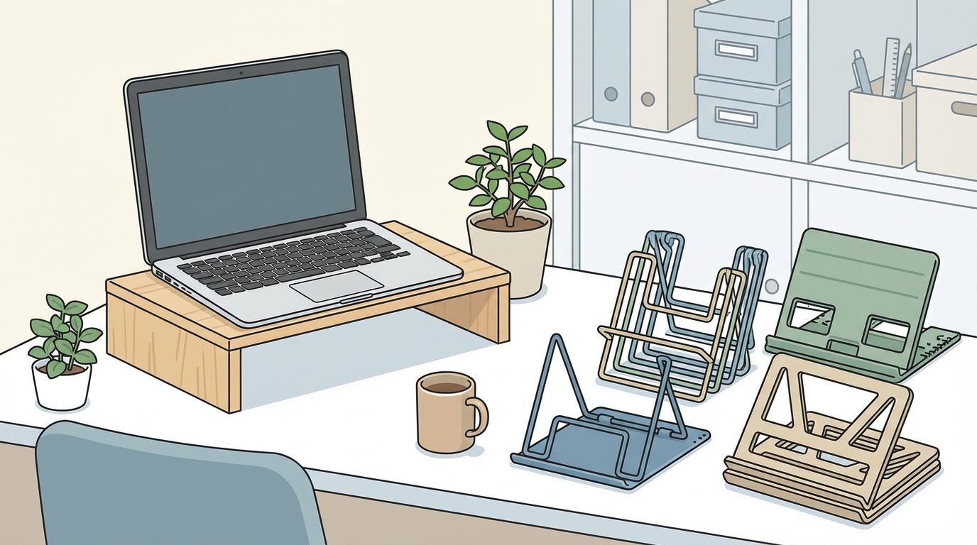 ダイソーのpc台はワンコインでデスク環境を激変させてくれます