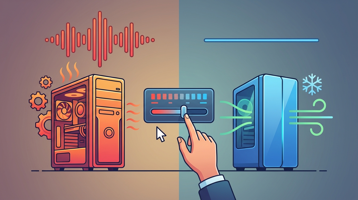 pcのファンの回転数設定で静音性と冷却性能は両立できる