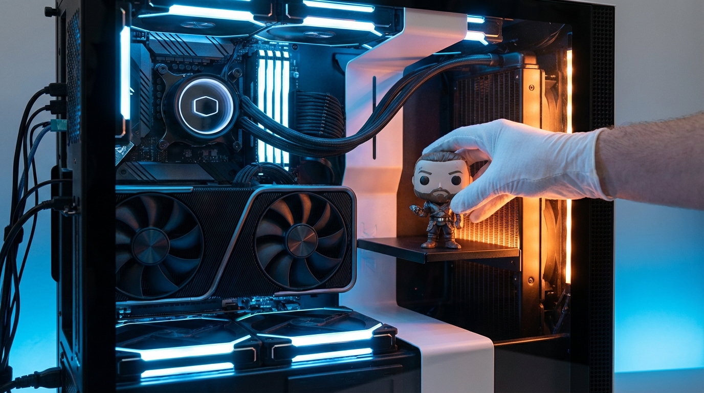 PCケース内にフィギュアを飾ることは可能ですが熱対策が必須です