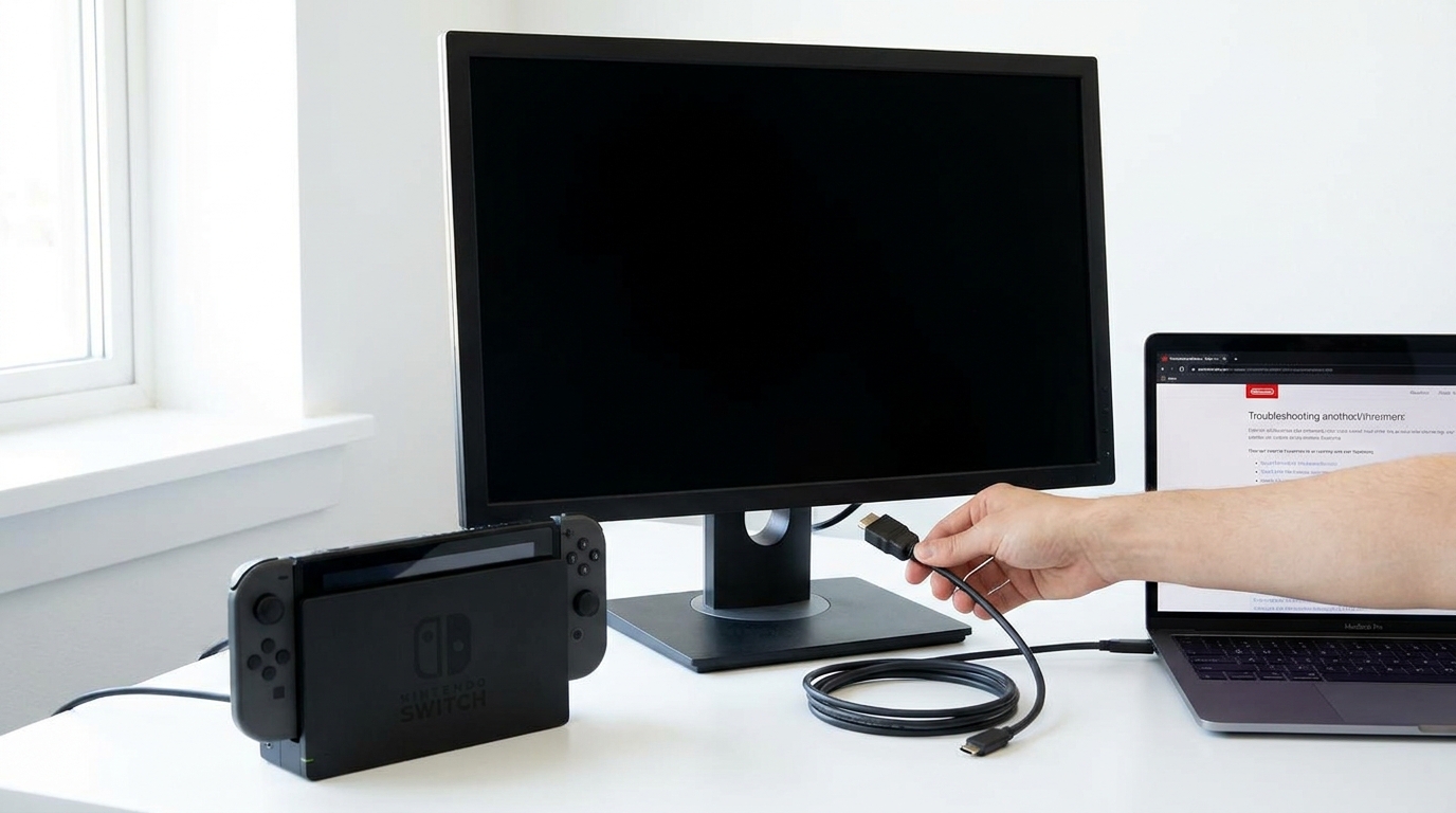 SwitchをPCやモニターに繋いでも映らない主な原因と対策