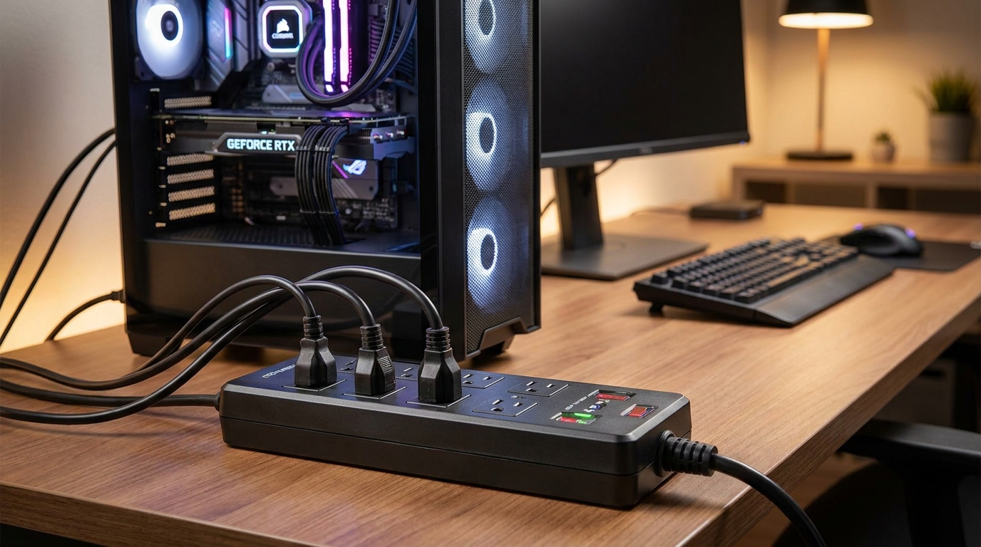 ゲーミングPCで電源タップを安全に使うための大切なルール