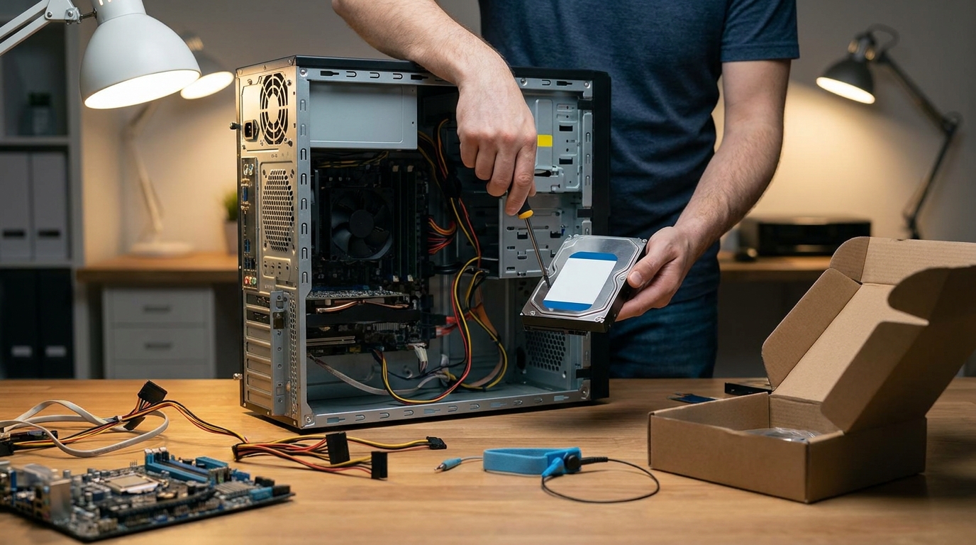 失敗しないためのPCへのHDD増設の手順と具体的なポイント