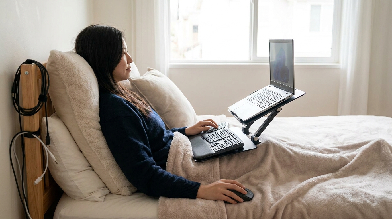 今日から真似したくなる寝ながらPCの快適な構築アイデア３選