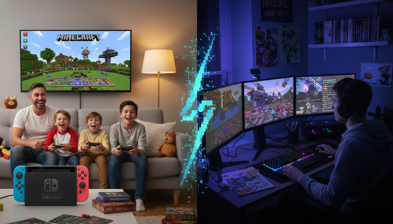 マイクラswitchとpcの違いをざっくり整理