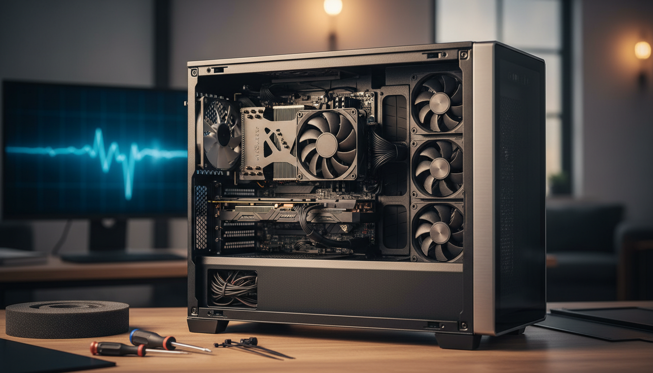 静音PCケースをさらに静かにする自作PC静音化