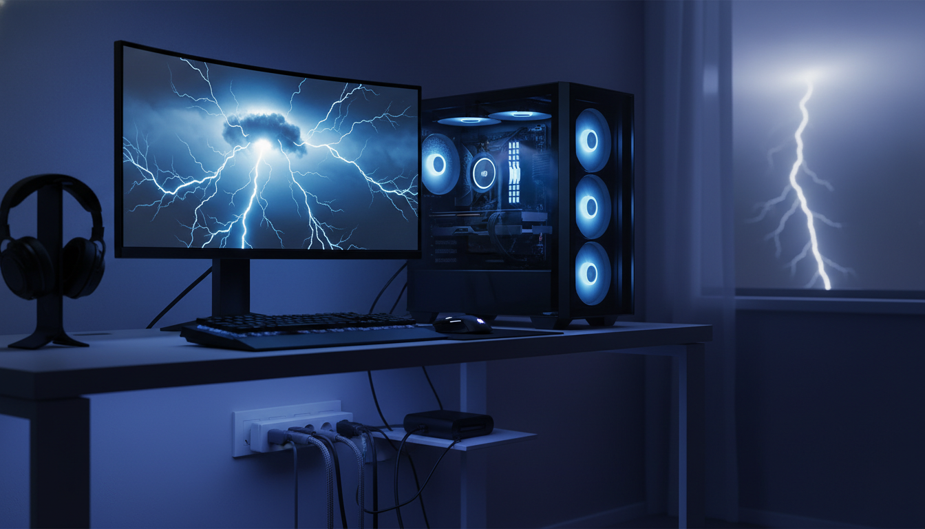 ゲーミングpcの雷対策を実践する手順と機器